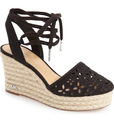 michael kors lace up espadrille wedges|michael kors wedge sneakers sale.